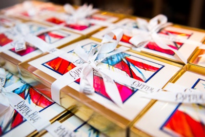 Don't forget to send your guests off with a take-home gift! In 2017, Capitol File magazine hosted a reception where guests received a set of commemorative notecards with an American flag illustration by Cris Clapp Logan. See more: Inauguration 2017: Inside the Balls, Concerts, Watch Parties, and More