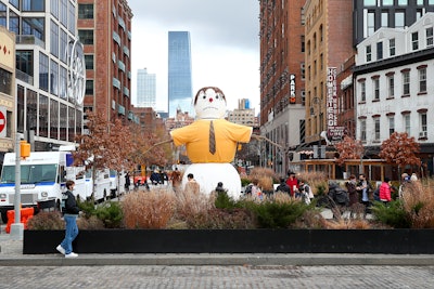 When facing the challenges brought about by COVID-19, Peacock—along with brand experience agency Hudson Gray and marketing strategist Civic PR—shied away from physical touchpoints and anything requiring queues. But, in a pedestrian plaza such as NYC’s Meatpacking District, “our SnowSchrute could be viewed from blocks away and allowed for people to take pictures of it safely away from car traffic and socially distanced from other fans and onlookers,” said Fox.