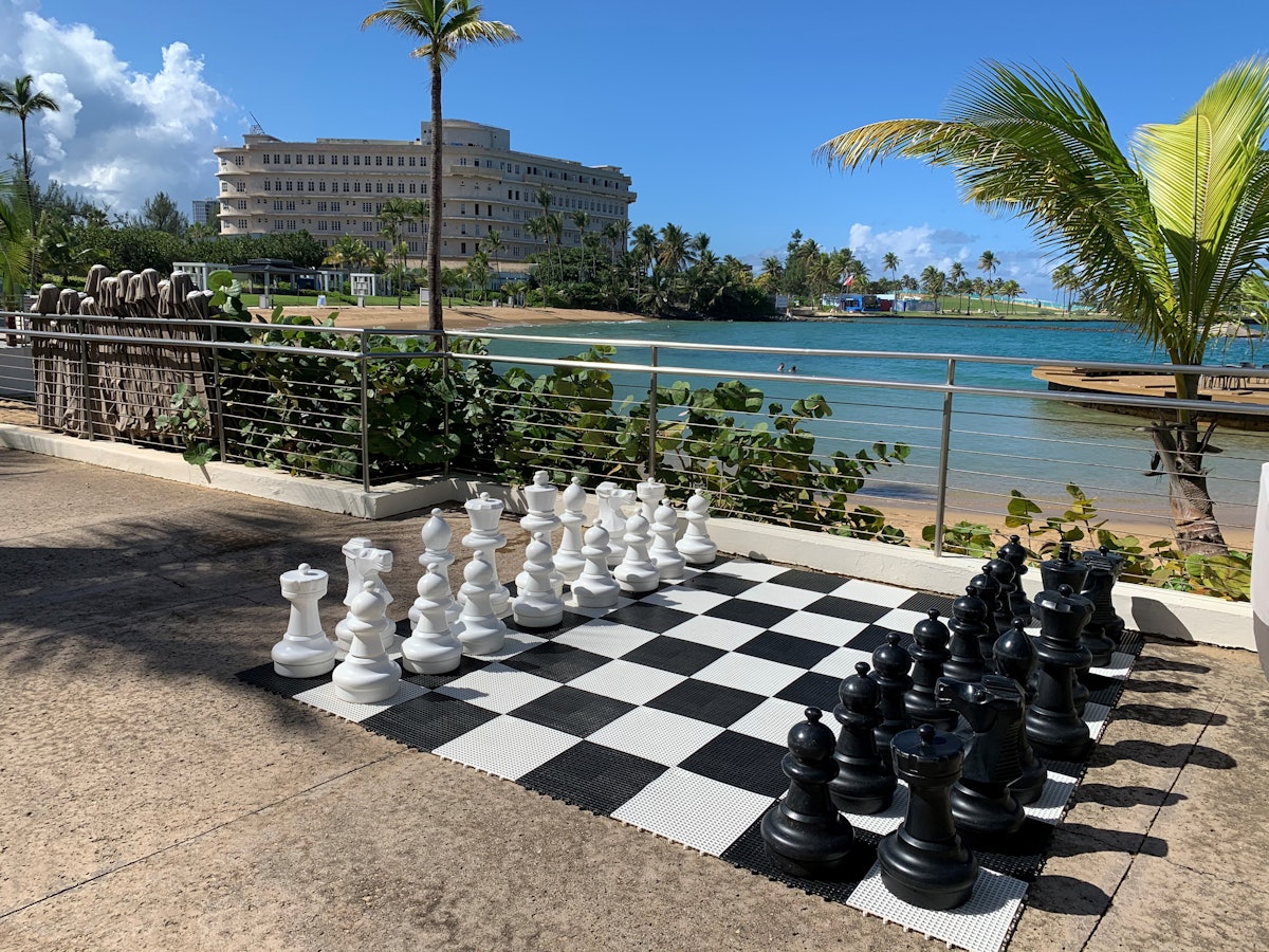 Quintessence Hotel Anguilla - Our giant chess board is a favorite amongst  guest. The easy to move pieces allow for strategic thinking and a way to  disconnect from the digital World with