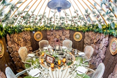 American Express and Resy created exclusive outdoor dining experiences for card members across the U.S. this winter. In Chicago, Kehoe Designs created 10 yurts with varying designs.