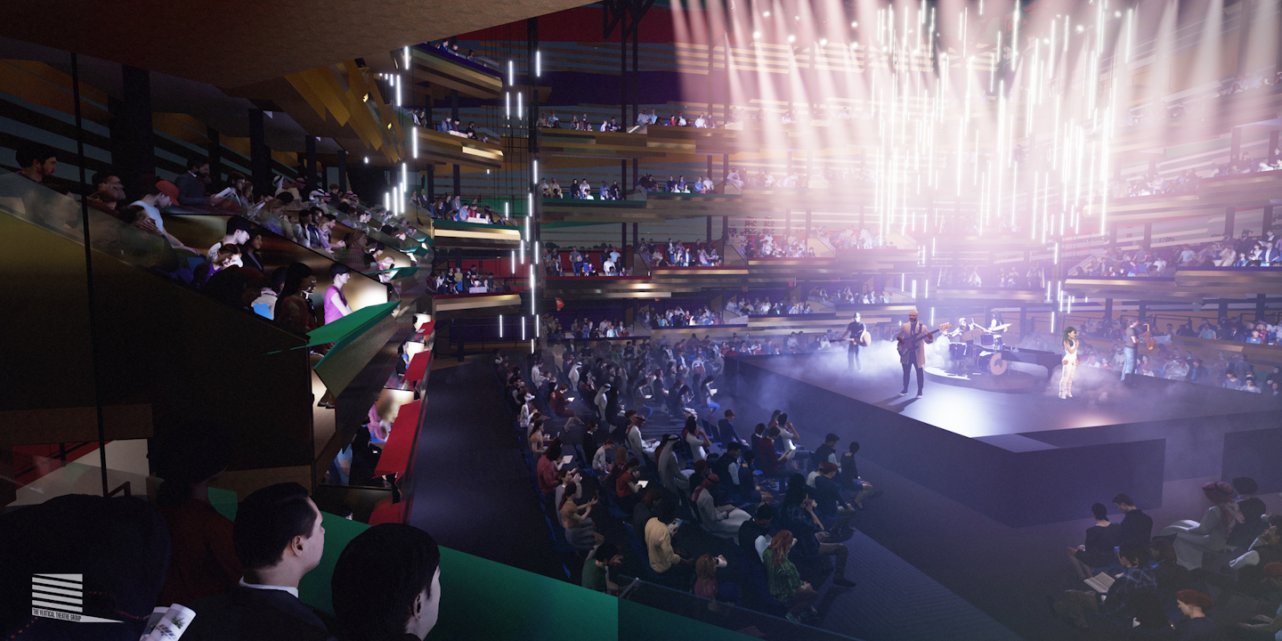 The plan is for the first venue to roll out later this year in the U.K., with hopes of having multiple vertical venues around the world for events such as theater performances, festivals and tours.