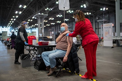 Tony Sclafani, SVP and chief communications officer for the convention center, stressed the need, when setting up a vaccination site, to create an environment that is safe and efficient, as well as comfortable for the patients. “It’s the most important event we could ever host.”