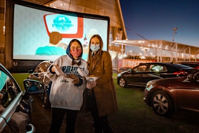 In addition to virtual screenings and Q&As, last month’s Atlanta Jewish Film Festival hosted a series of drive-in events at Atlanta’s Mercedes-Benz Stadium.