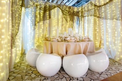 Another inspiration tabletop spotted at DIFFA's annual event, this ethereal display marries feminine hues with metallic touches for a showstopping setting—certainly better suited for those with a go-big-or-go-home mindset. See more: 18 Dining and Tabletop Ideas From Diffa's 2019 Dining by Design