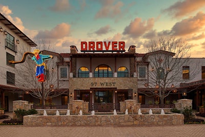 Hotel Drover at Sunset