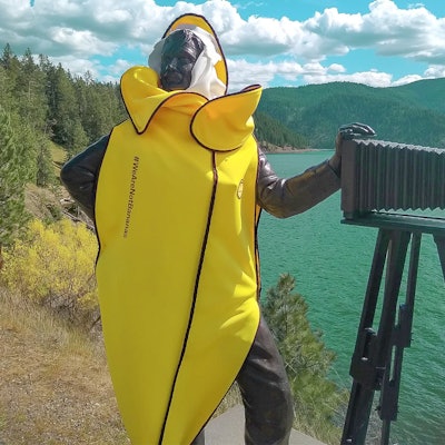 This statue of a photographer nicknamed 'Leopold' is located at Lake Coeur d’Alene Drive in Idaho.