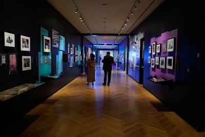 Butler and his team needed to be mindful of spacing within the gallery, as guests viewed the new exhibit.