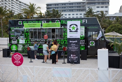 BurgerFi rolled into Best of the Fest in full food truck style, serving up its CEO Burger accompanied by Cry and Fry onion rings and fries, as well as banana churro milkshakes for dessert.