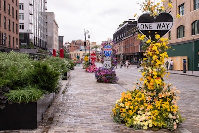 Lewis Miller Design did a series of Flower Flash installations around the Meatpacking District, in collaboration with West Coast street artist Scott Froschauer.