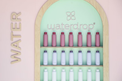 Waterdrop welcomed guests at the entrance of the Grand Tasting Village. Brand reps handed out mocktails and free samples to encourage attendees to hydrate throughout the day.