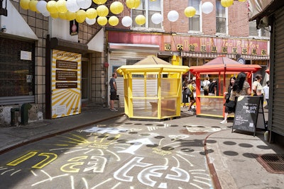 The station at Nom Wah Tea Parlor—Chinatown's oldest dim sum restaurant—was an ode to the city's unique food scene, culture and diversity.