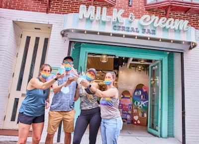 OGX's 'Pride Swirls' Store Takeover of Milk & Cream Cereal Bar