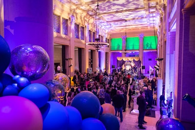 Entire Productions worked with audiovisual company JL Imagination and caterers 49 Square—two of CEO Natasha Miller’s go-to collaborators—for its Mardi Gras-themed annual event in 2019.