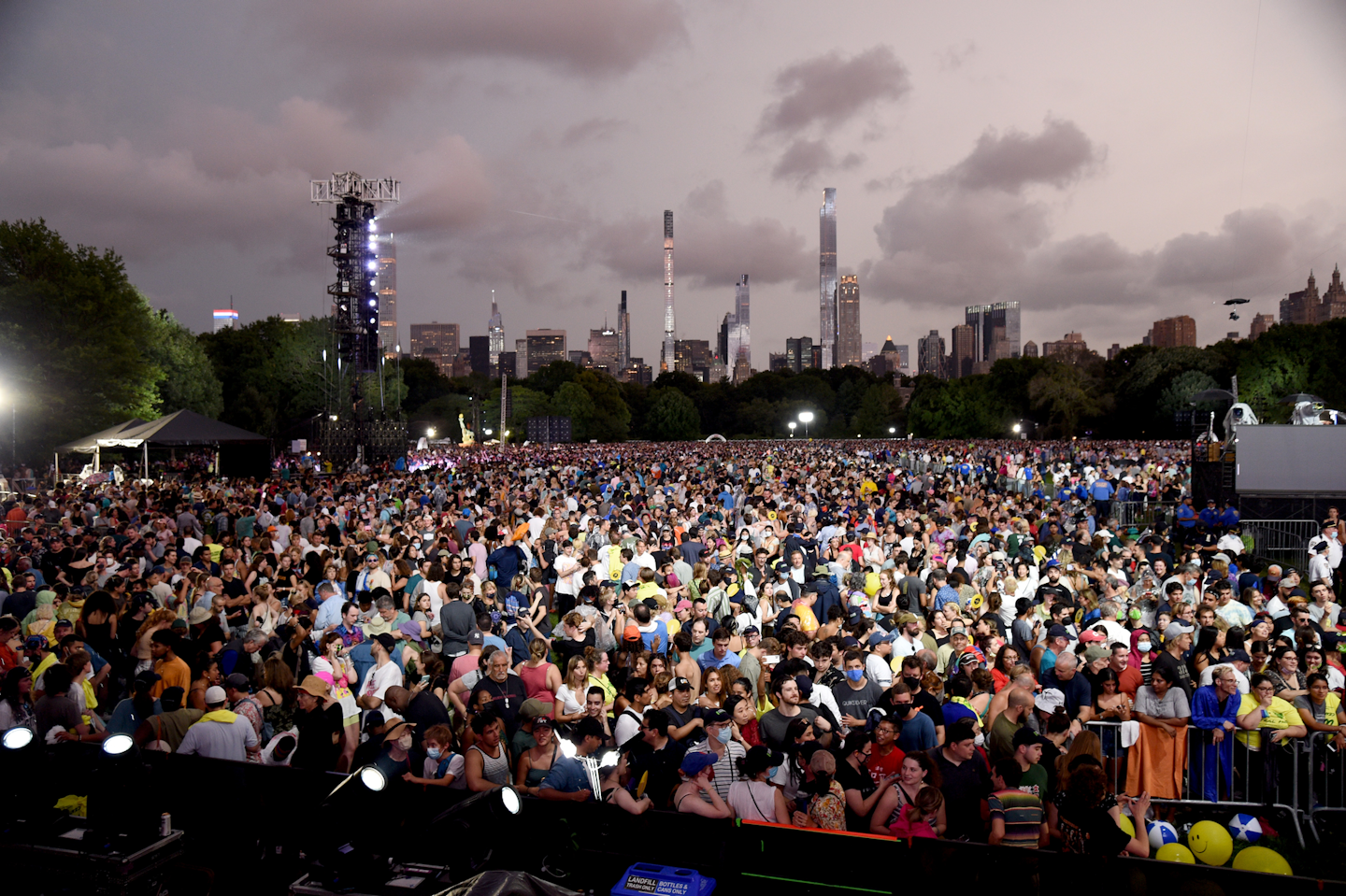 Hurricane Henri loomed over the crowd at the 'We Love NYC: The Homecoming Concert.”