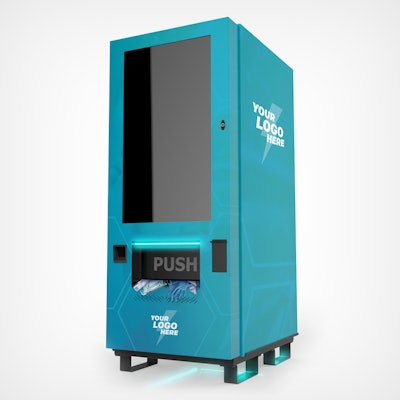 Touchless VendX XL machine, $7,499 for first day and $1,499 for each additional day, available nationwide from InCharged
