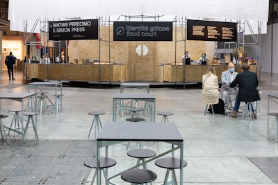 Four Identità Golose food courts were dedicated to gourmet cuisine from well-known Italian chefs.