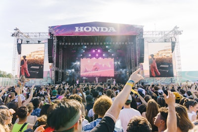 The Honda Stage featured performances by artists including Ellie Goulding, J Balvin, Future Islands, Rufus Du Sol, Pink Sweats, Carly Rae Jepsen and more.