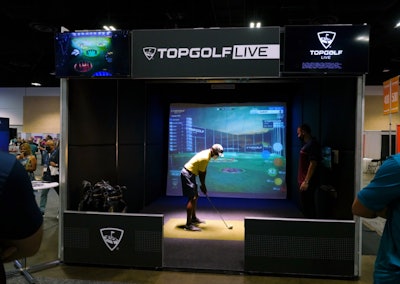 Exhibiting in Tampa to show off its experiential mobile venue, Topgolf immersed guests in its signature golfing experience with an on-site edition of its newest offering for live events.