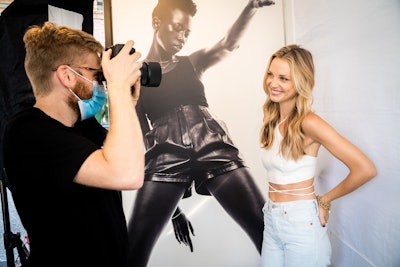 Guests were able to get their makeup professionally done before being photographed by a fashion photographer with YSL Beauty visuals as a backdrop.