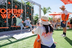 Festivalgoers could pose at photo ops throughout the space.