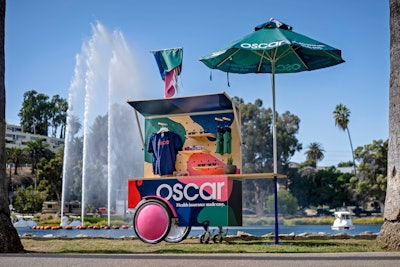 The second component of the campaign was branded pop-up carts clad in solid wood with color-matched modular pegboard swag displays and more. These were deployed in 175 locations over the course of the campaign.