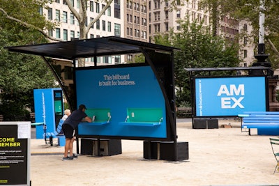 Developed in partnership with dentsuMB, the out-of-home activation is part of a marketing campaign geared toward small- and mid-size business owners.