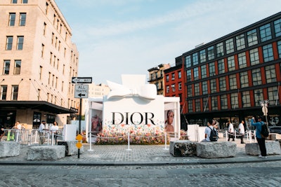 Last month, Dior Beauty revealed its Millefiori Garden pop-up, a retail activation celebrating the new Miss Dior Eau de Parfum, located in the Meatpacking District’s Gansevoort Plaza.