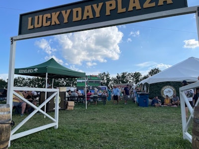 Festivalgoers were able to wager on off-track betting on the festival grounds at the Lucky Day Plaza. Keeneland “BETologists” were on hand with betting tips.