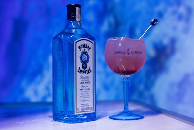 The event featured an exclusive cocktail named the Dan & Tonic, made with Bombay Sapphire and blackberry puree.