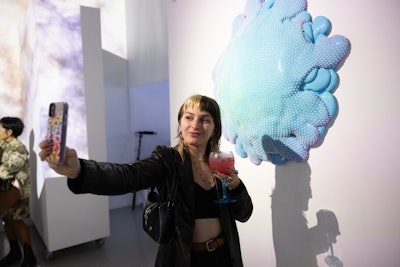 The brand partnered with Dan Lam, who is known for her blob-like sculptures that are made of painted polyurethane foam and appear to melt and drip, to create a visual representation that brought the “sensorial experience of the drink to life.”