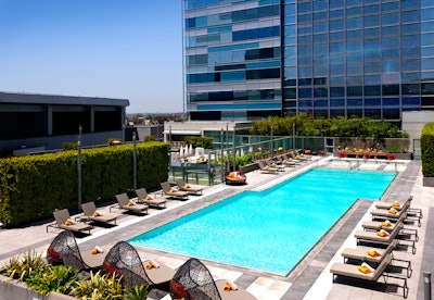 ION Rooftop Patio and L.A. Live Pool Sundeck at JW Marriott, Los Angeles