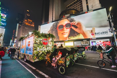 The campaign also featured a billboard takeover spanning 27 panels on Broadway along with decked-out pedicabs and a festive stop-and-shop merchandise truck for last-minute holiday gifts.