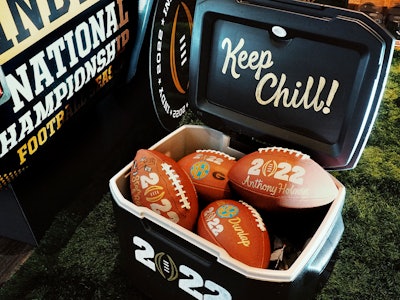 Personalized footballs have now become an established tradition at the gifting experience.