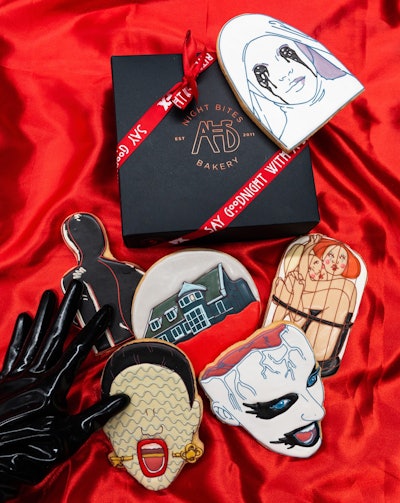 Fans also had the opportunity to order the AHS “Night Bites Bakery” cookies, made in collaboration with Funny Face Bakery, online.