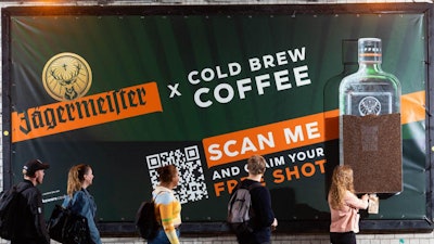Jägermeister's Coffee-Dispensing Billboard