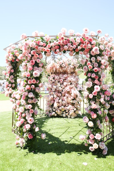 The second edition of Rosé Day L.A., held in 2019, held even more memorable floral inspiration, including an immersive photo op from sponsor L'Oréal. Topping off the event? A petal shower, in which 5 million rose petals were dropped from a helicopter.