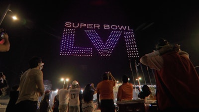 NFL's Super Bowl LVI Branding & Drone Show