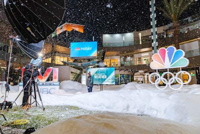 NBC Sports' Snow Day in LA Stunt