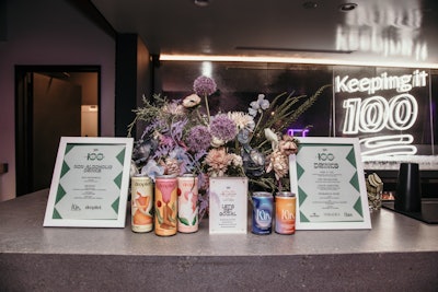 Organizers integrated products from several of the honorees, including Droplet sparkling beverages and Kin Euphorics, which are nonalcoholic beverages that blend adaptogens, nootropics and botanicals. Droplet is a sparkling adaptogen drink named after a Filipino folktale about the health goddess Dalikamata.