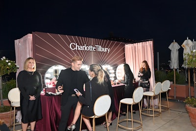 Guests could receive on-site makeup touch-ups from Charlotte Tilbury Beauty artists, and all took home a gift bag with an assortment of Charlotte Tilbury Beauty products. Other sponsor integrations included a portrait studio from IMDB, and drinks from Heineken and Tequila Don Julio. Event Eleven handled design and production.