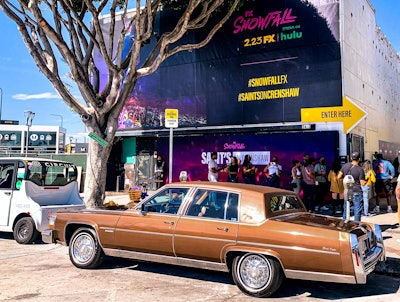 To kick off the return of Snowfall, FX constructed “Saint’s on Crenshaw,” a pop-up activation that was set up as a marketplace, drawing inspiration from the show’s main character while supporting local Black-owned businesses.