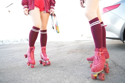 Roller rink talent served as brand ambassadors.