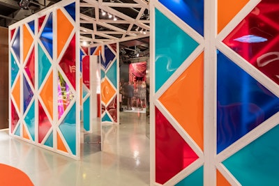Gensler New York partnered with EvensonBest, MillerKnoll, MillerBlaker and Applied Image to create “A Moment to Reflect.” The bright, lively installation aimed to encourage engagement among colleagues, friends and family.