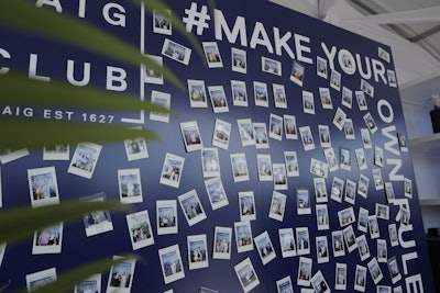 Haig Club hosted a Polaroid photo wall activation inviting attendees into their bar to pose, post their physical photos and enjoy a cocktail.