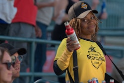 New “Recycling Hawkers” (who are volunteers from Keep America Beautiful) will be deployed in stadiums to collect used cups, cans and bottles from fans to ensure they are recycled properly.