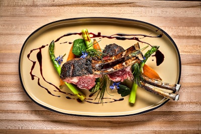 One of Haverland's favorite dishes he's ever created is his signature rack of lamb.