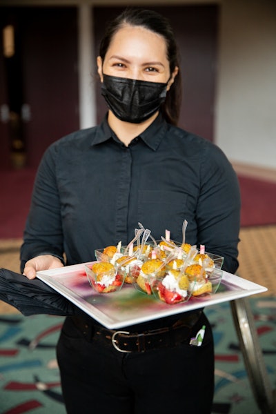 For the Van Gogh event, Whelan says, “the team lead by general manager Julio Henriquez and executive chef Chris Pulling curated an amazing menu, and our on-site team created a really special experience that enhanced the event's decor and theme and focused on the message.”