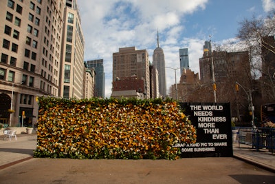 KIND's Spread KINDness Sunflower Wall