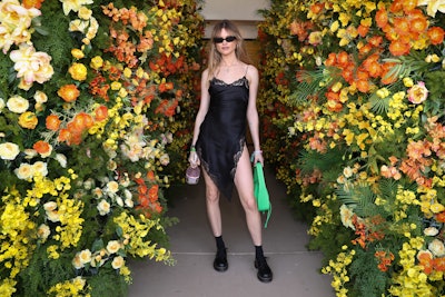 Rachel Zoe and The Zoe Report's sixth ZOEasis event featured a lush floral tunnel primed for photo ops, created by Floral Crush.