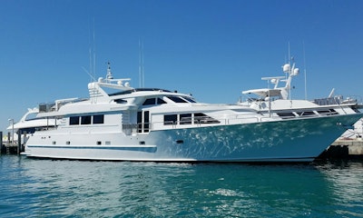 This 100-foot GetMyBoat yacht accommodates up to 30 passengers and is a luxurious option for hosting an event on Lake Michigan during Chicago's summer. Pricing starts at $2,200 an hour with a 3-hour minimum.